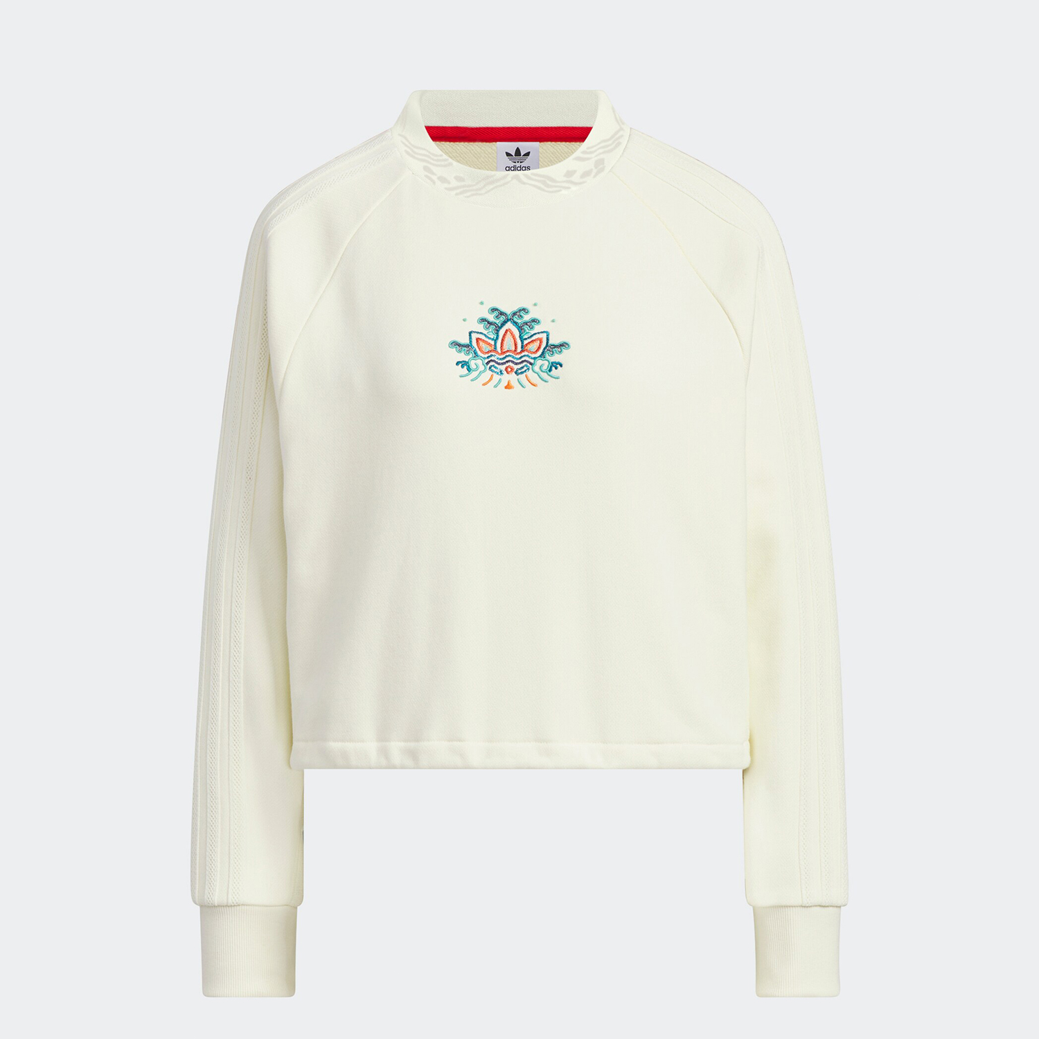 Adidas/阿迪达斯正品三叶草联名女士龙年宽松圆领卫衣IX4227 - 图0