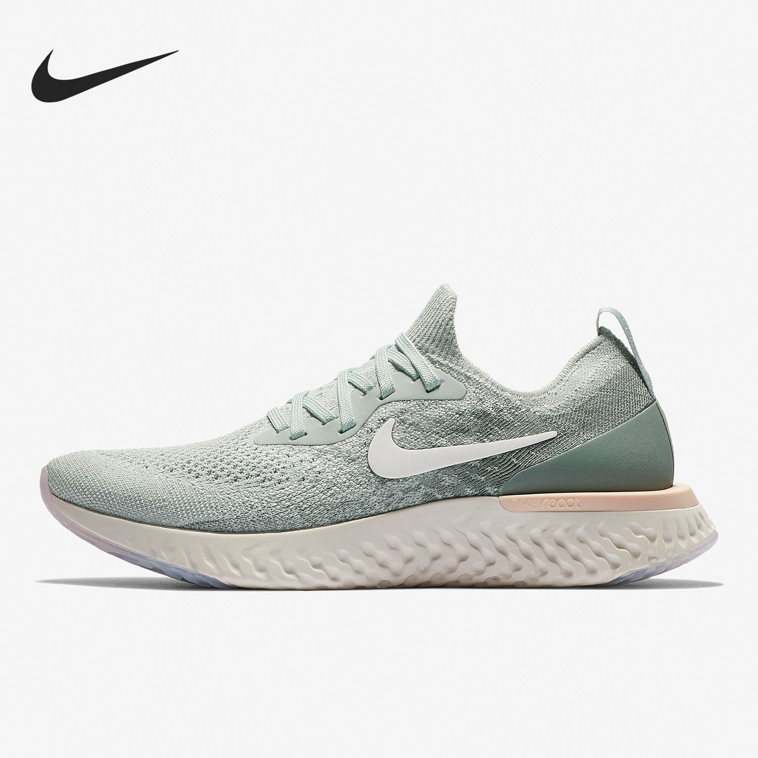 Nike/耐克正品Epic React Flyknit低帮女子休闲跑步鞋AQ0070-009-图0