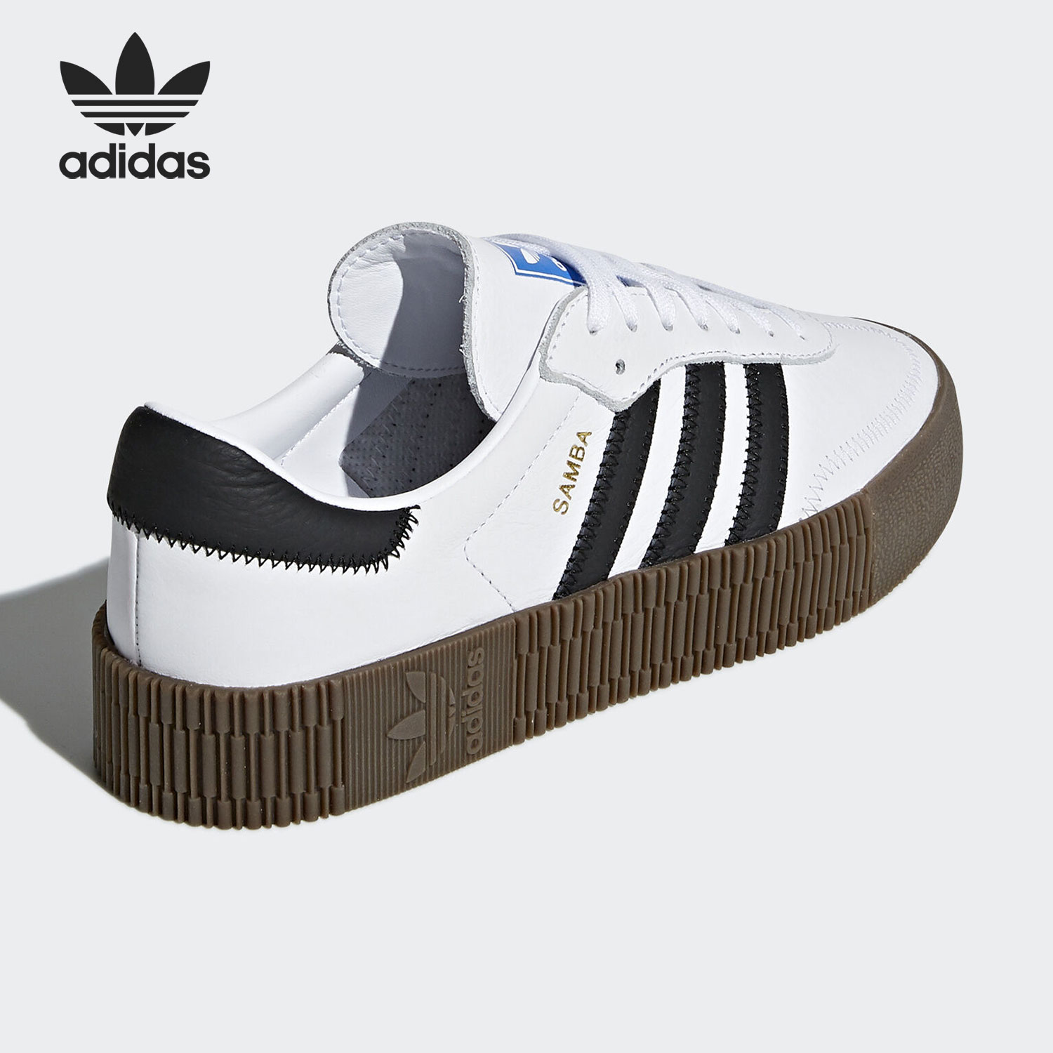 Adidas/阿迪达斯正品 SAMBAROSE W 女子经典运动休闲板鞋AQ1134 - 图2