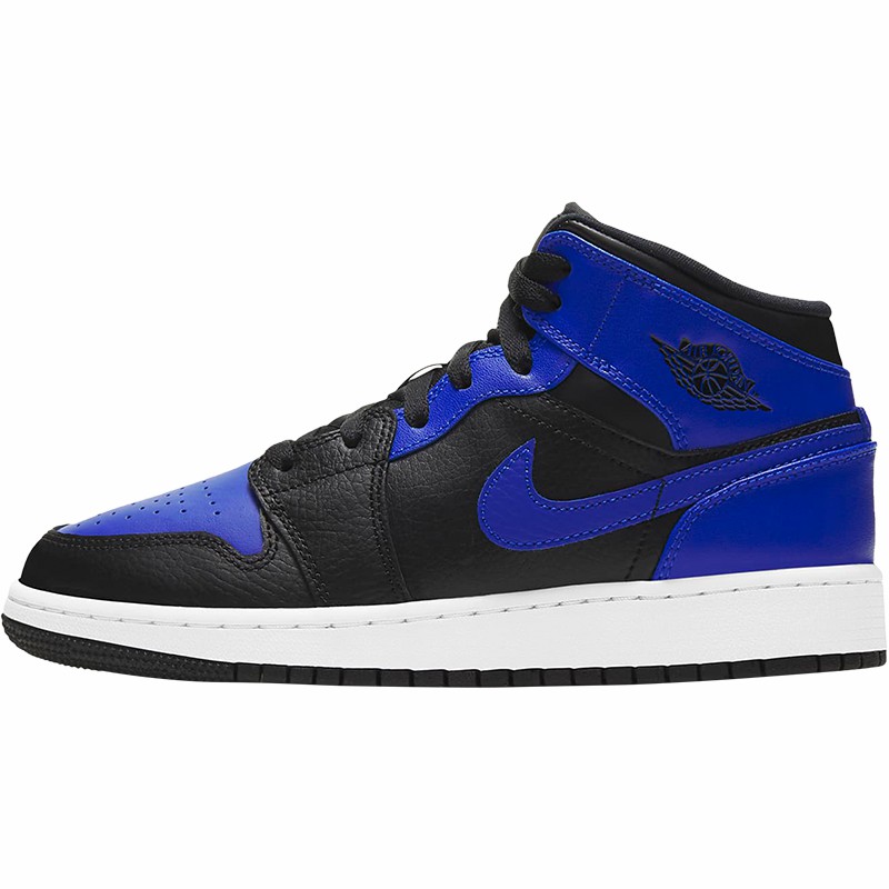 Nike/耐克正品AIR JORDAN 1 MID AJ1大童运动鞋休闲鞋 554725-077 - 图3