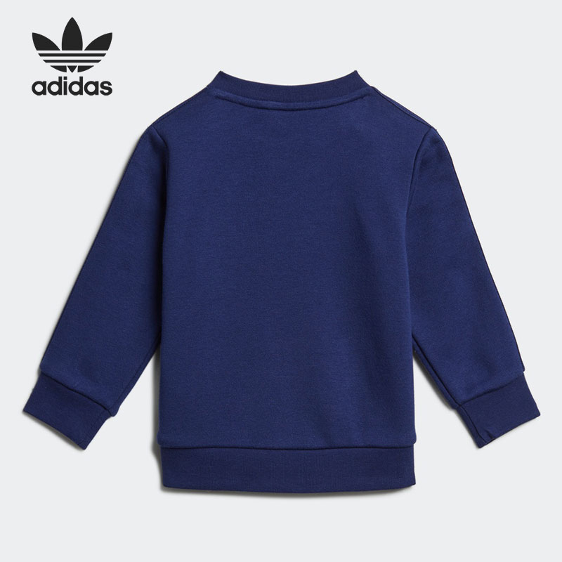 Adidas/阿迪达斯正品 三叶草 运动休闲婴幼童长袖长裤套装 H20309 - 图1