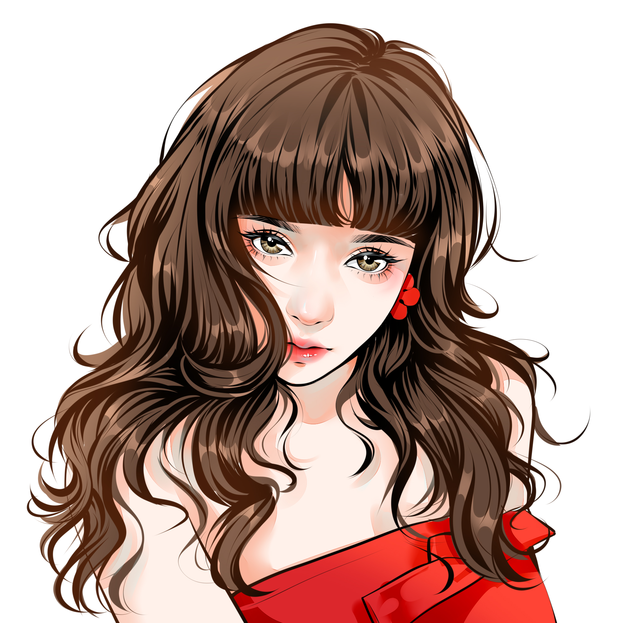 手绘头像漫画设计转手绘写实画师约稿卡通人物形象