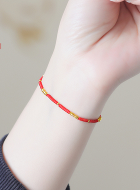 老克勒古法黄金编织款车花珠隔片