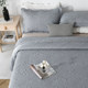 European style foreign trade grey bed sheet double-sided cotton bed cover