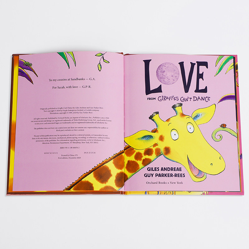 英文原版Love from Giraffes Can't Dance长颈鹿不能跳舞续集 低幼儿童英语启蒙认知图画书绘本韵文童谣磨耳朵 童书亲子早教
