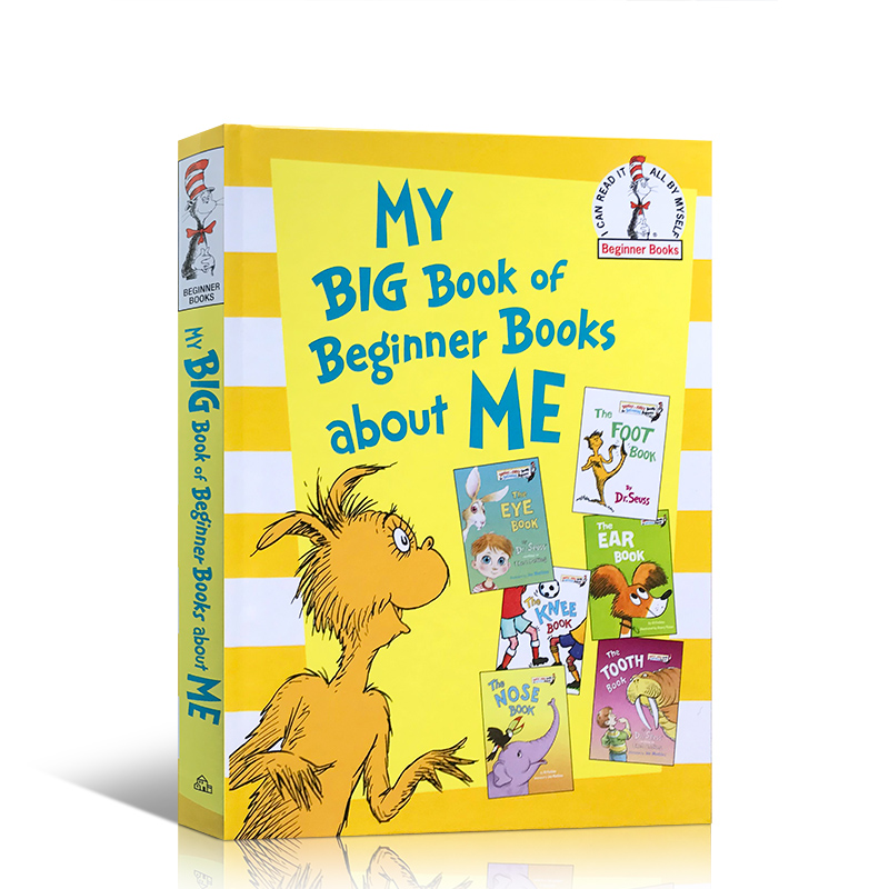 宝宝身体认识启蒙绘本Dr.Seuss 6合1集the Foot Book/Eye /Tooth/Nose /ear /knee / My Big Book of Beginner Books about Me - 图3