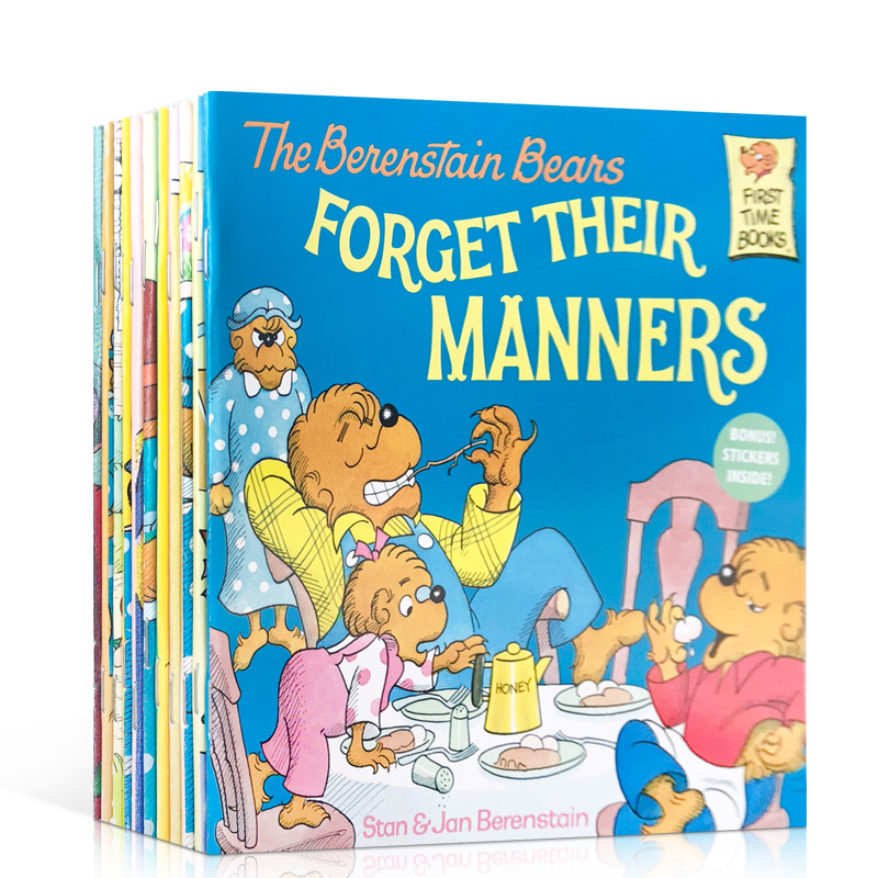 贝贝熊11册 英文原版 Berenstain bears 培养财商 情商 好习惯 亲子故事绘本 Forget Their Manners/Trouble With Friends - 图3