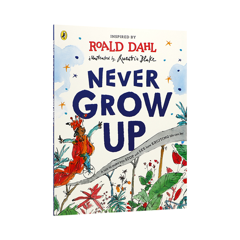 英文原版 Roald Dahl：Never Grow Up 平装 绘本 罗达尔文学绘本从不放弃 罗尔德·达尔成长之路的指南 幼儿趣味益智绘本 - 图3