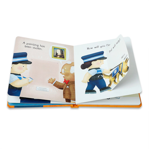 英文原版 Busy Day: Police Officer 纸板 忙碌的一天：警擦 2-6岁宝宝儿童早教启蒙翻翻互动纸板书基础概念认知Ladybird - 图2