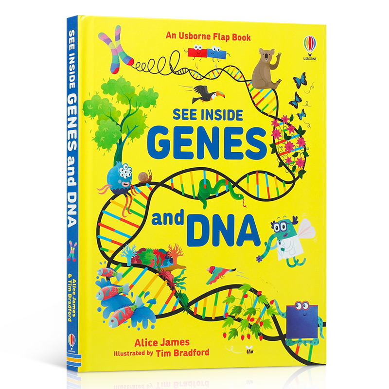 英文原版 See Inside Genes and DNA 揭秘看里面 基因遗传学 了解DNA如何创造一切 4-8岁宝宝儿童科普入门翻翻书纸板书Usborne - 图3