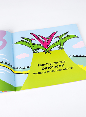 英文原版 Rumble, Rumble, Dinosaur Nick Sharratt 轰隆隆，轰隆隆，恐龙尼克-夏拉特 低幼儿童英语启蒙认知绘本 宝宝童谣图画书