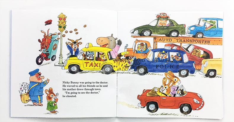 英文原版 小小斯凯瑞 Richard Scarry's 2册合售 Little Word Book Firefighters Ever Chipmunk'S Abc Chipmunk'S Abc 礼貌用语 - 图2