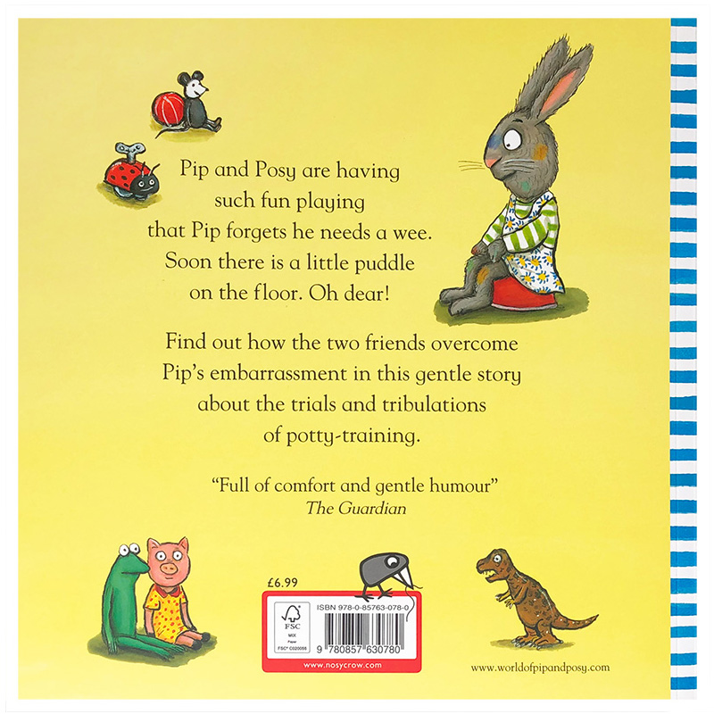 【送音频】英文原版绘本 Pip and Posy the little puddle 波西和皮普 尿裤子 平装绘本 名家 Axel Scheffler 图画书 - 图0