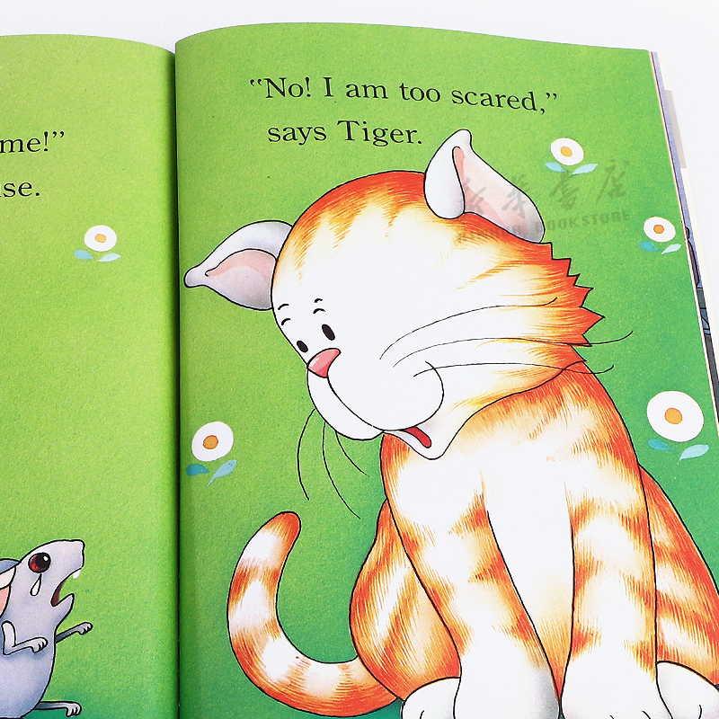 英文原版绘本SIR2 Tiger Is a Scaredy Cat 胆小如猫的老虎 美国企鹅兰登经典分级读物 阅读启蒙 动物故事 全彩插图 4-8岁 - 图1