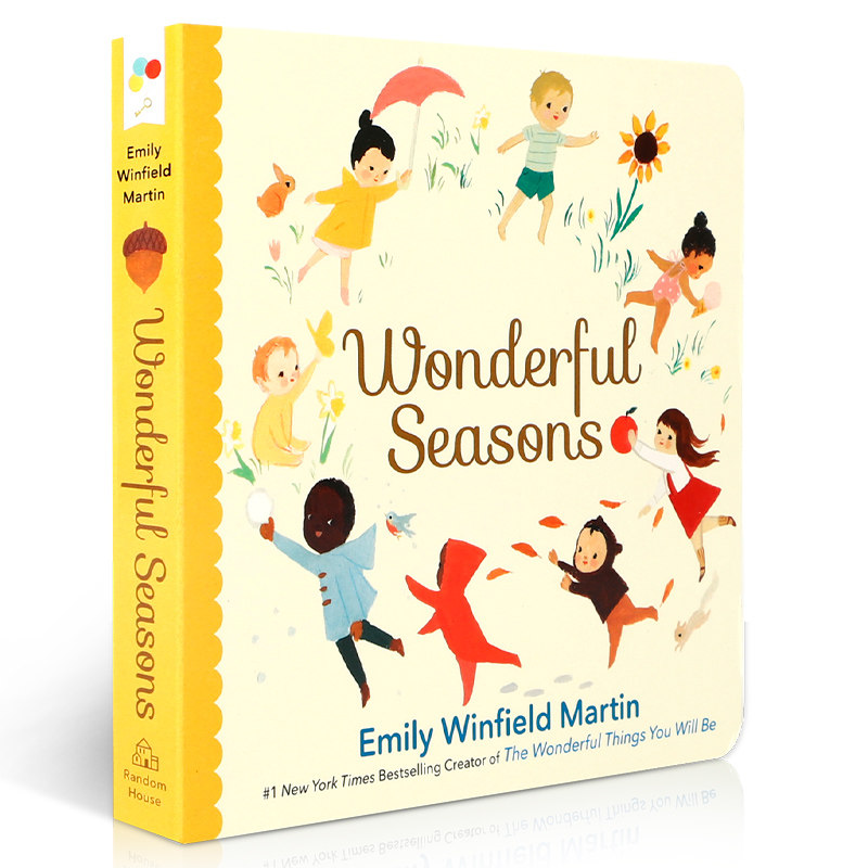 英文原版 Wonderful Seasons 美丽的季节 在四季的更迭中捕捉美好生活 2-6岁儿童宝宝启蒙益智生活体验绘本纸板书