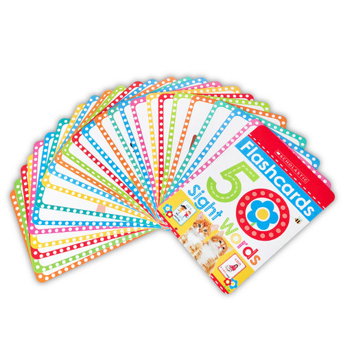 学乐小小读者系列盒装Flashcards 50 Sight Words 26张字卡英文原版50个高频词Scholastic Early Learners幼儿启蒙早教认知 - 图2