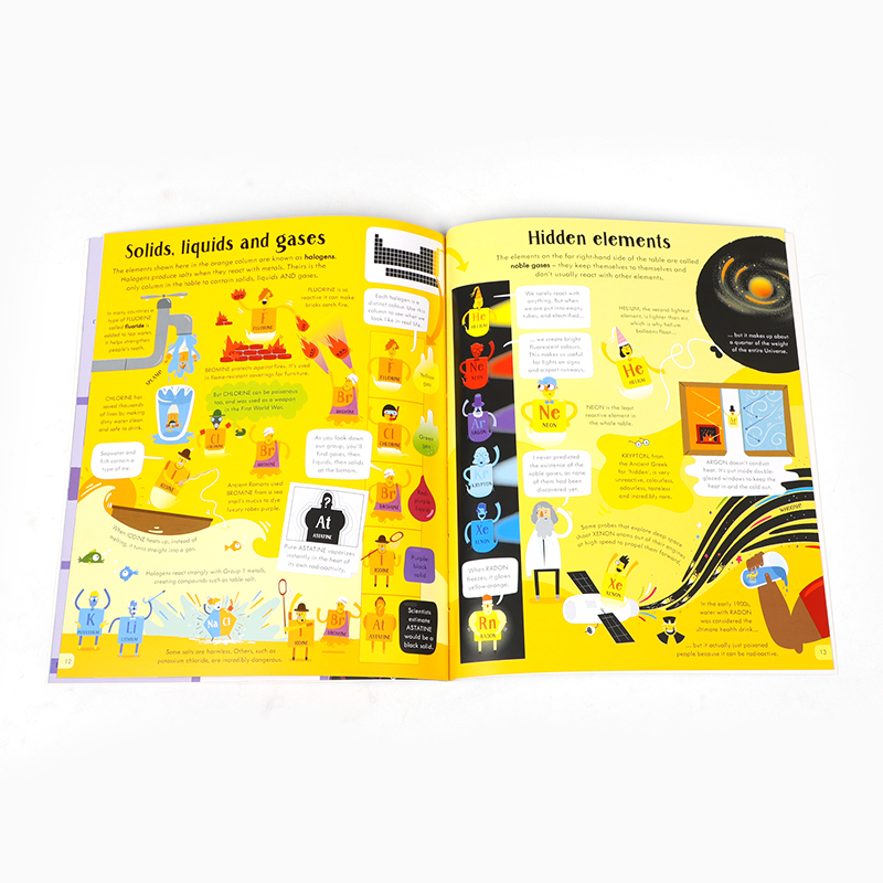 英文原版 USBORNE BOOK AND JIGSAW PERIODIC TABLE 元素周期表 尤斯伯恩系列书与拼图：夜晚时间 儿童早教益智拼图玩具附书