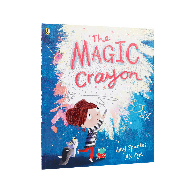 英文原版绘本 The Magic Crayon 神奇的蜡笔 Puffin出版3-5岁低幼儿童英语启蒙认知绘本 亲子互动共读早教书 宝宝睡前故事书图画书