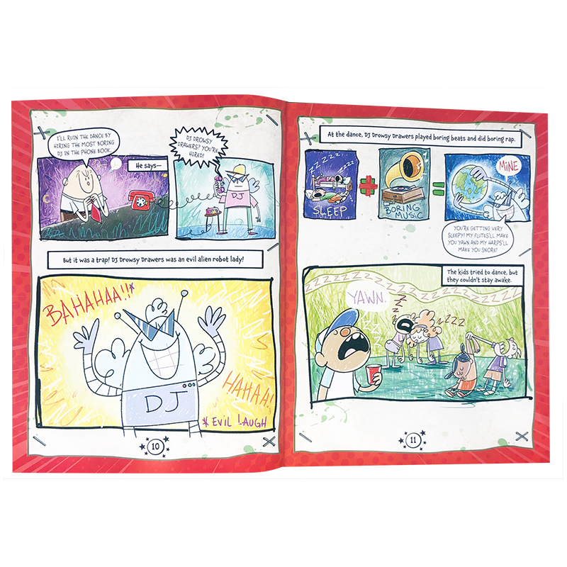 英文原版进口 Captain Underpants George and Harold's Epic Comix Collection Vol. 2内裤超人队长 儿童英语章节桥梁全彩漫画书 - 图0