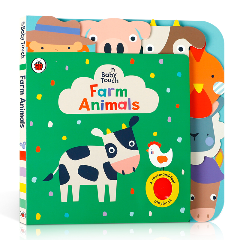 英文原版 Baby Touch: Farm Animals Ladybird系列儿童启蒙触摸书：农场动物 2-6岁宝宝儿童益智早教启蒙思想纸板书绘本