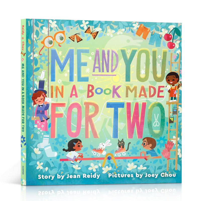 英文原版Me and You in a Book Made for Two我和你在一本为两人而写的书中4-8岁儿童启蒙探索友谊、合作和团队的力量精装绘本