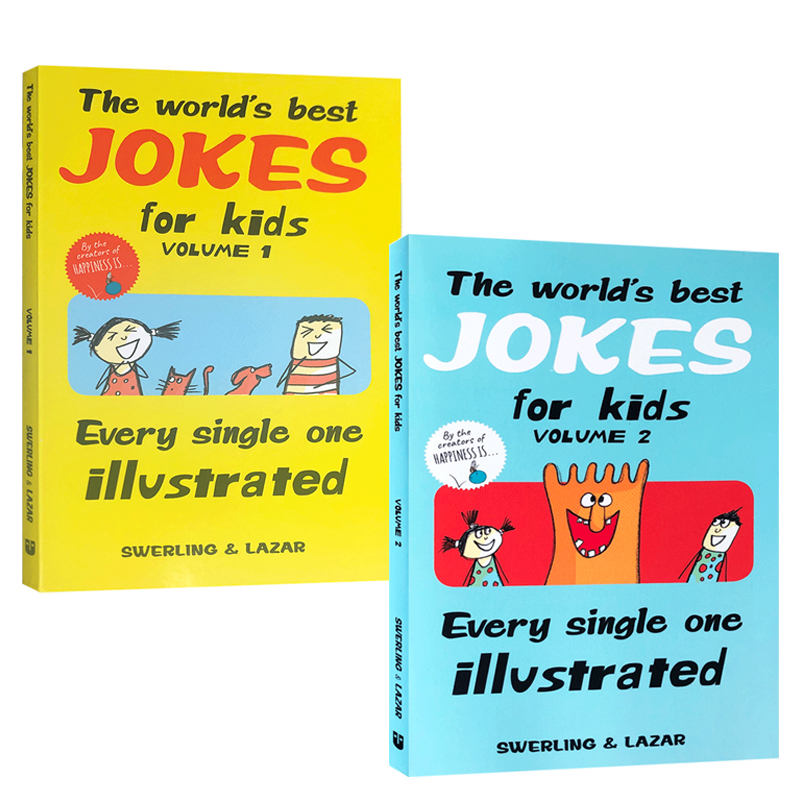 英文原版 The World's Best Jokes for Kids 世界上最适合孩子们的笑话2卷 幽默笑话 给孩子的笑话绘本脑筋急转弯 纽约时报畅销书 - 图3