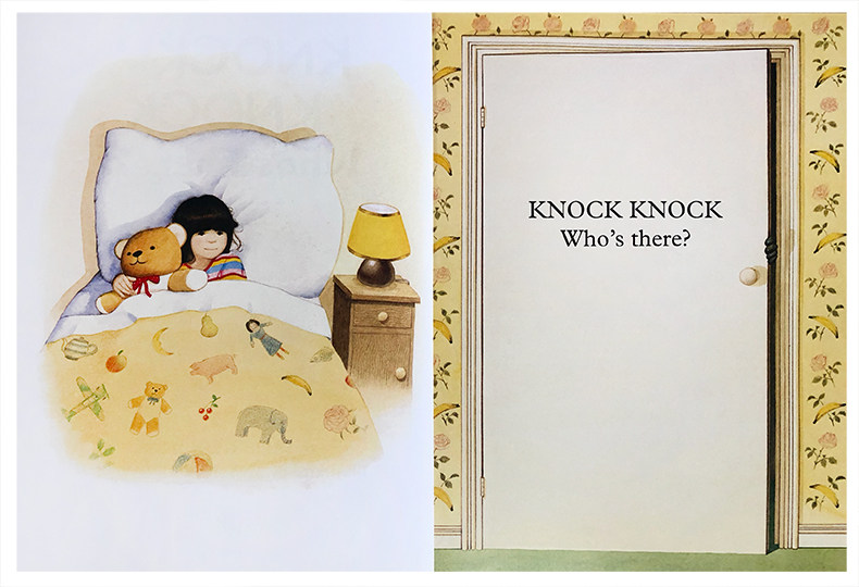 英文原版进口绘本Knock Knock Who's There? 谁在那里敲门Anthony Browne my dad my mum 安东尼布朗作品儿童启蒙亲子互动阅读