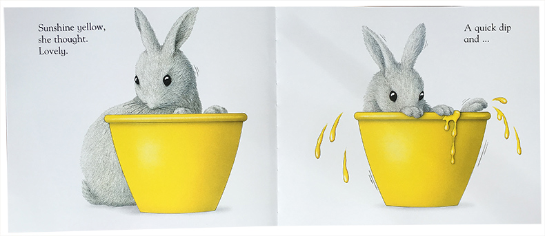 送音频英文原版 White Rabbit's Colors color book 白兔的颜色 新版 吴敏兰绘本123 儿童颜色启蒙 平装绘本 color - 图0