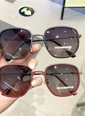 2021新韩版潮男多边形女黑色墨镜
