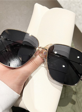 新款复古绿色大框墨镜