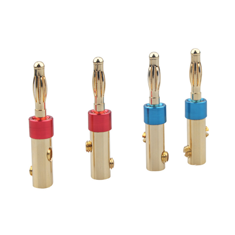 纯铜香蕉头 发烧音响接头 免焊镀金喇叭线音箱插头功放接线柱端子,淘宝优惠券,粉丝福利购,淘宝优惠卷