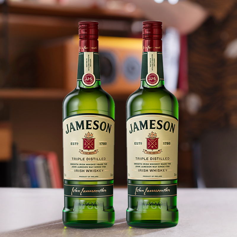 Jameson尊美醇爱尔兰威士忌500ml*2洋酒烈酒特调酒基酒组合套装 - 图2