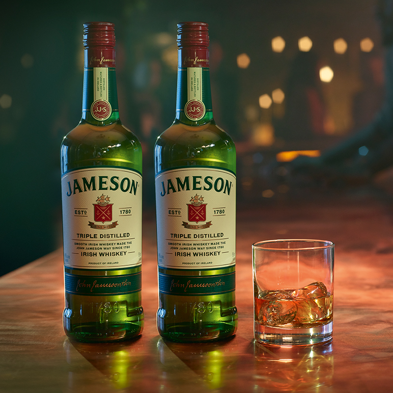 Jameson尊美醇爱尔兰威士忌500ml*2洋酒烈酒特调酒基酒组合套装 - 图1