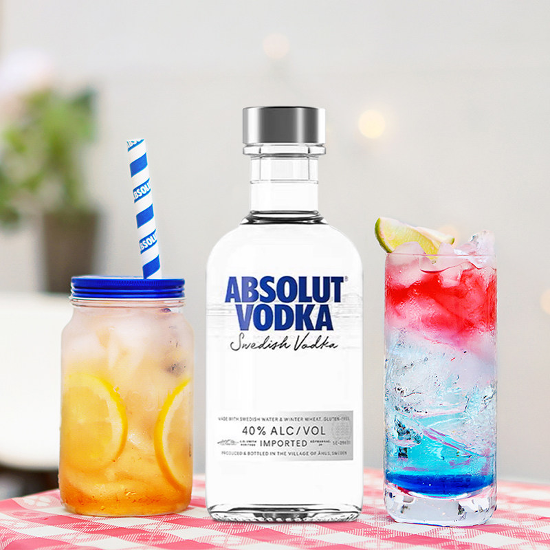 absolut绝对经典原味200ml伏特加 保乐力加伏特加/Vodka