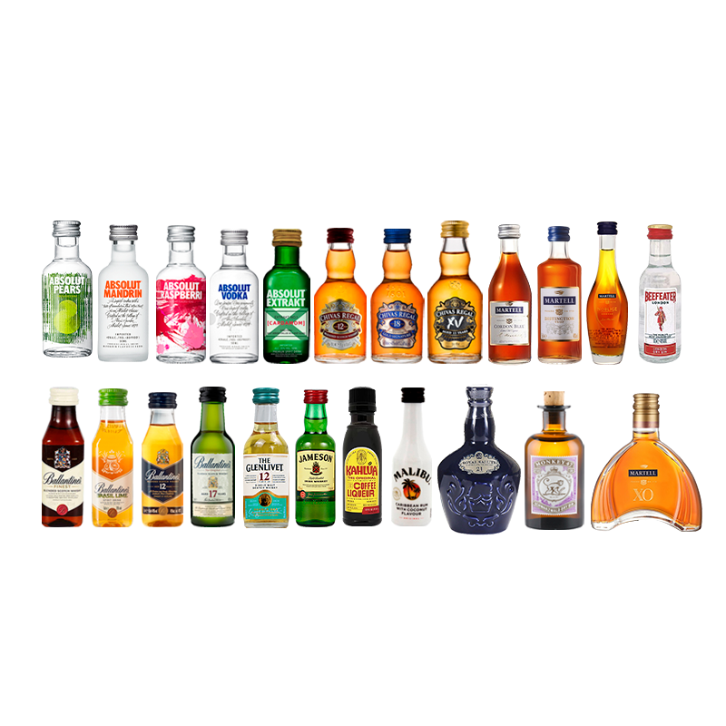 迷你小瓶洋酒版50ml*1金酒伴手礼盒 保乐力加威士忌/Whiskey