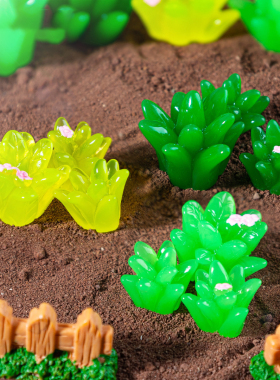 微景观仿真小草丛堆装饰桌面摆件