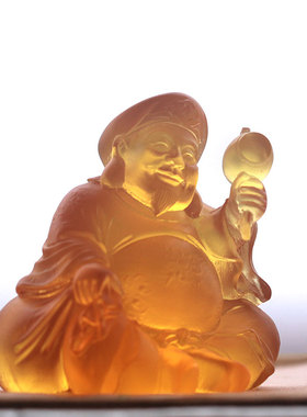 琉璃中式摆件大黑神大黑天