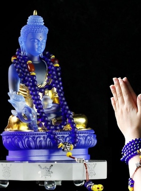 古琉璃桌摆中式佛堂殊胜摆件结缘