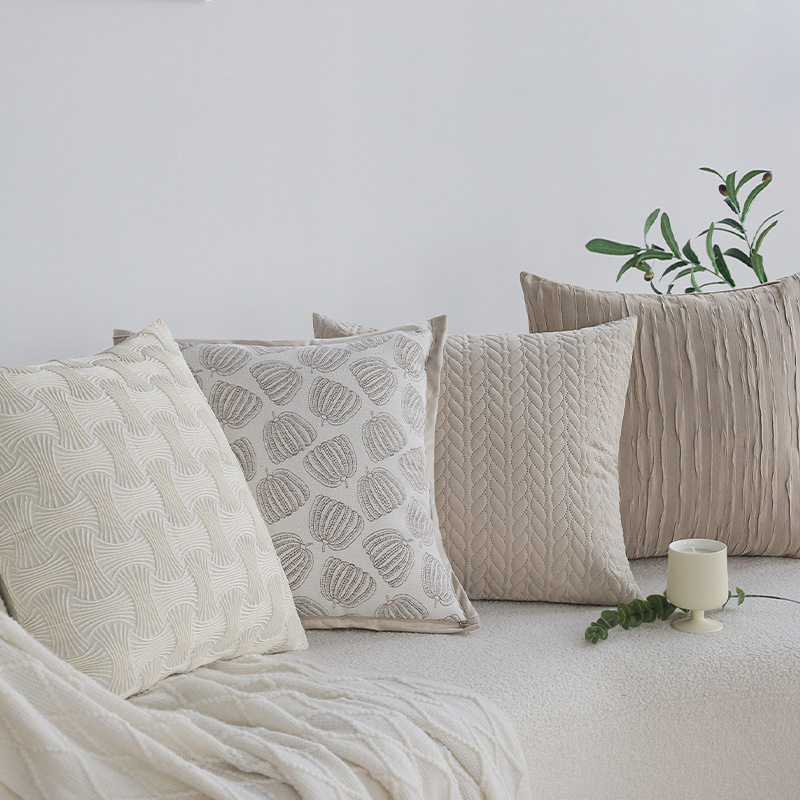 奶油风沙发抱枕套批发ins北欧客厅样板间靠枕床头靠垫床上靠背枕,淘宝优惠券,粉丝福利购,淘宝优惠卷