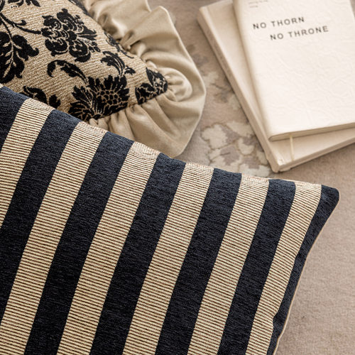 中古风客厅沙发抱枕靠垫雪尼尔提花抱枕套不含芯腰枕靠背 - 图2