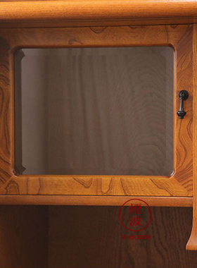 日本天然收纳柜榉木