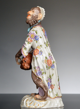 巴洛克风格经典收藏瓷塑手摇风琴