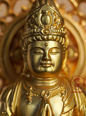 日本高冈铜器镀金大势菩萨生肖
