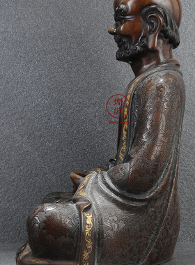 烟波陈巧生仿古风宣德达摩佛像