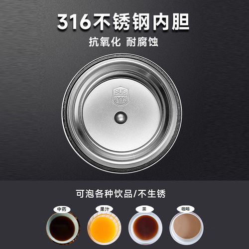 富光保温杯男款2025新款316不锈钢大容量正品高端茶杯男士水杯600 - 图1