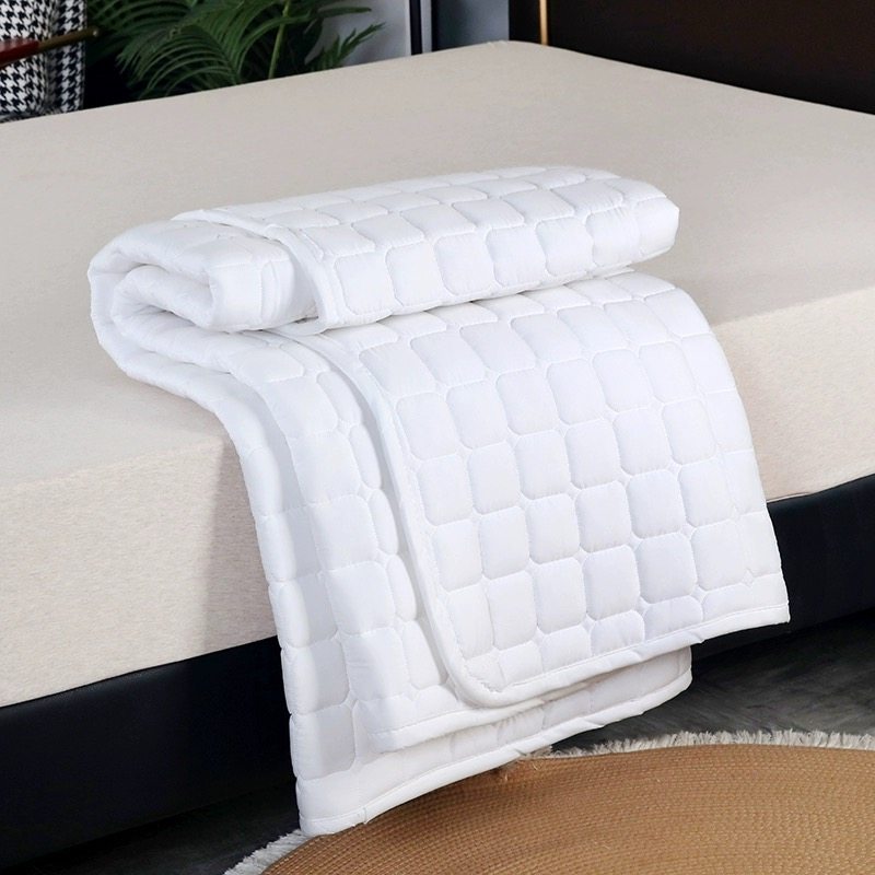 酒店白色保洁床垫保护垫防滑隔脏防水薄款席梦思双人床护垫可机洗,淘宝优惠券,粉丝福利购,淘宝优惠卷