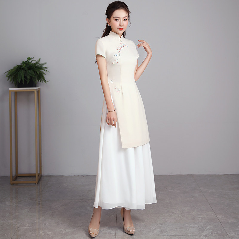 秀观唐子瑶2023夏季新款复古旗袍 秀观唐服饰上衣