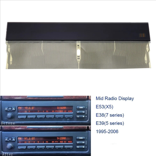 宝马E38 E39 E53音响显示屏 BMW MID Radio Instrument Cluster - 图0