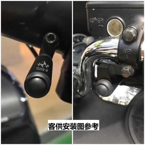 梦想LED摩托车大灯断电铝合金手把开关改装车把螺丝开关防水按键 - 图2