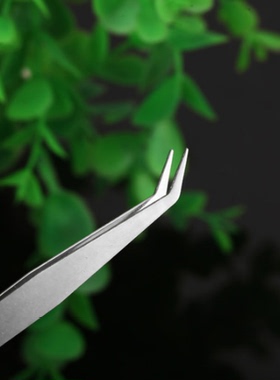 不锈钢镊子长明灯酥油灯供佛油灯配件夹灯芯弯头钳子304油灯铁夹